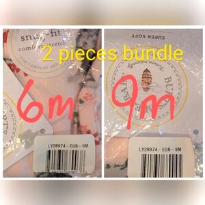 Burt's Bees Pink Floral Baby Onesie Hippo